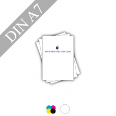 Flyer | 90g Bilderdruckpapier weiss | DIN A7 | 4/0-farbig